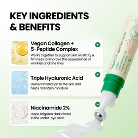 AXIS-Y Vegan Collagen Eye Serum texture on hand