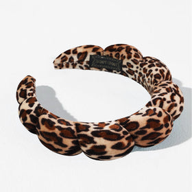 Ayesha Fluffy Spa Headband in use during a skincare routine