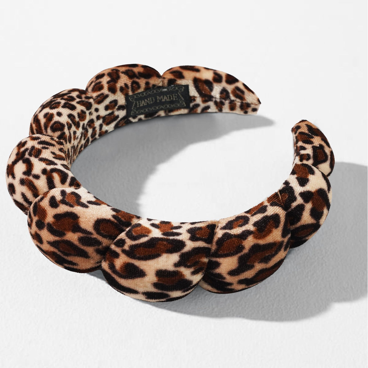 Ayesha Fluffy Spa Headband side view showcasing soft sponge material