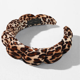 Ayesha Fluffy Spa Headband side view showcasing soft sponge material