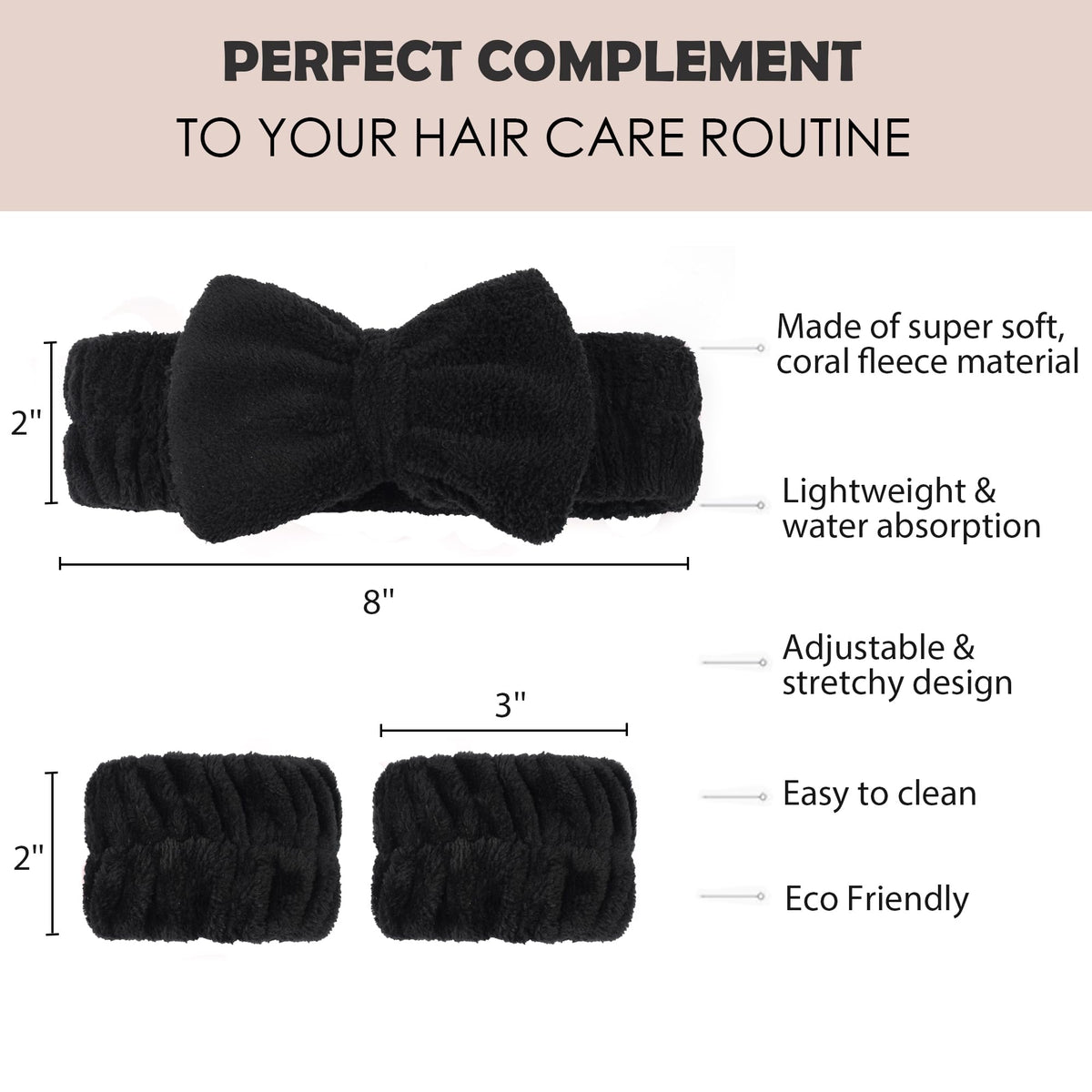 Ayesha headband worn during a skincare routine