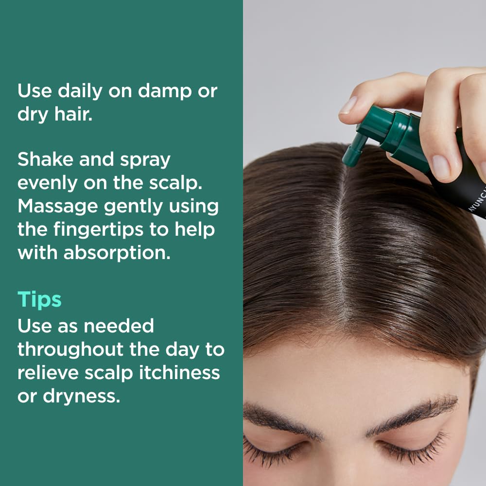 AYUNCHE Rebalancing Hair Serum 80ml application on scalp