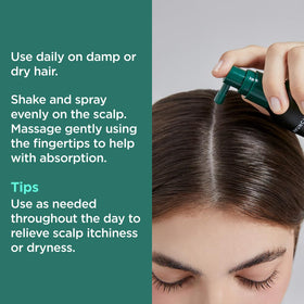 AYUNCHE Rebalancing Hair Serum 80ml application on scalp