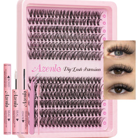 Azenlo Lash Clusters Kit with 240 pieces and glue