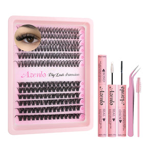 Azenlo Lash Extensions Cluster DIY Lashes kit including 30D and 80D clusters