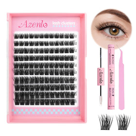 Azenlo Natural Lash Clusters Kit 120 pcs front view