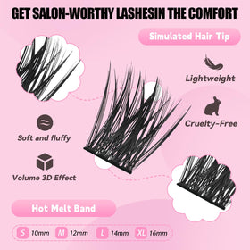 Azenlo Natural Lash Clusters Kit packaging