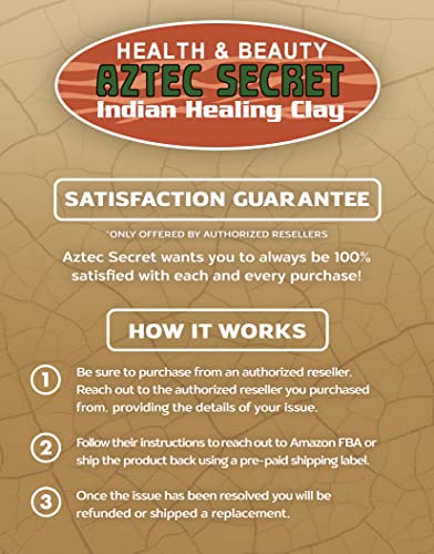 Aztec Secret Indian Healing Clay 32 Oz back view showing ingredients