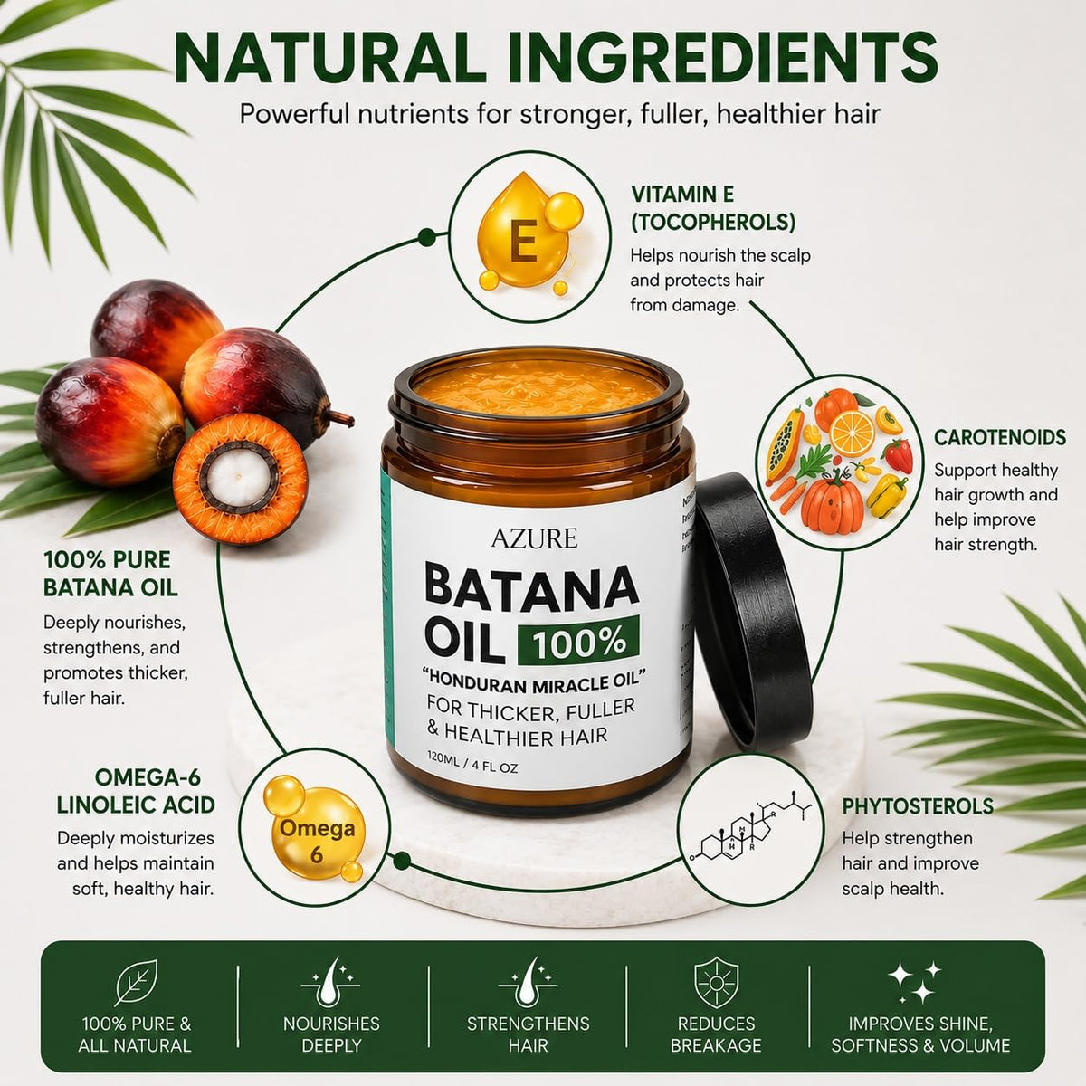 AZURE BOUTIQUE Batana Oil Paste packaging side view