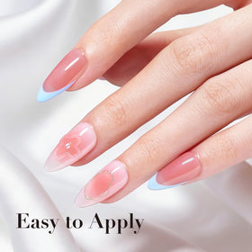 AZUREBEAUTY 18ml Jelly Nail Polish Blush Pink bottle with brush
