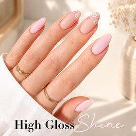 AZUREBEAUTY 18ml Pink Nail Polish brush close-up