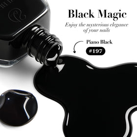 AZUREBEAUTY Black Nail Polish applied on nails