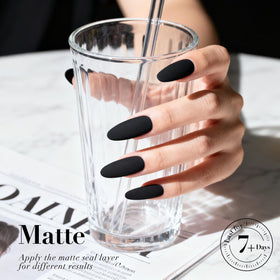 AZUREBEAUTY Black Nail Polish with nail art tools