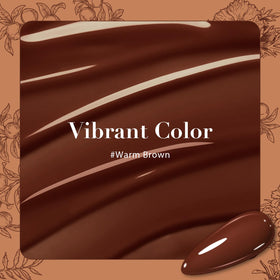 AZUREBEAUTY Brown Nail Polish application on nails