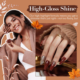 AZUREBEAUTY Brown Nail Polish brush close-up