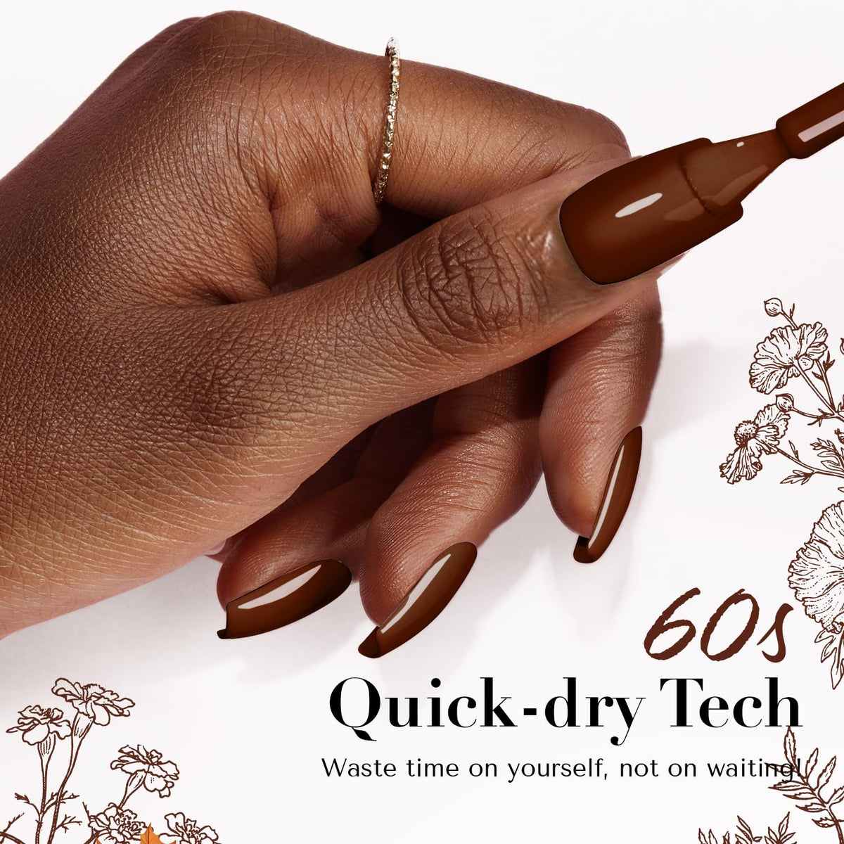 AZUREBEAUTY Brown Nail Polish packaging