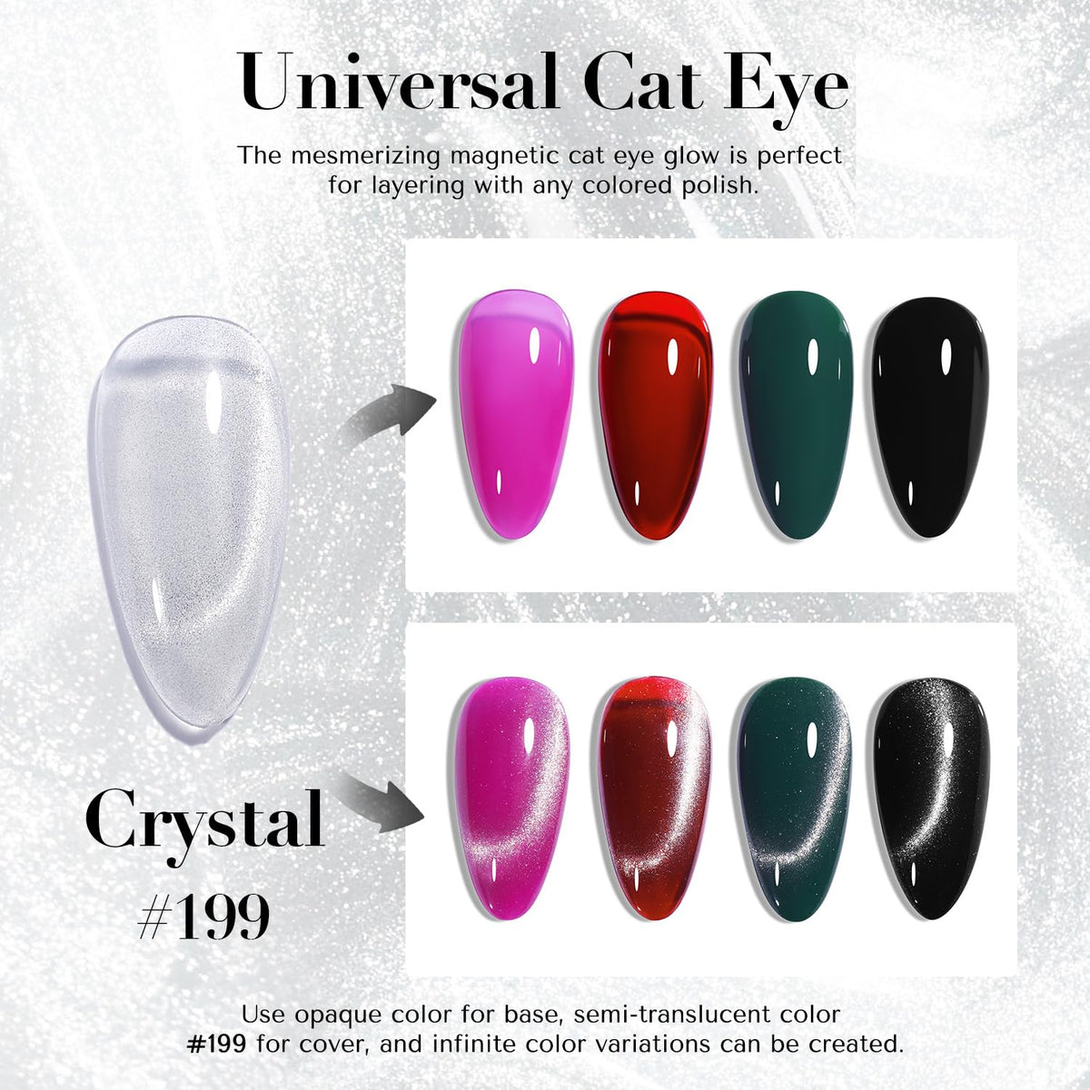 AZUREBEAUTY Cat Eye Nail Polish application brush close-up