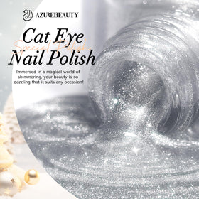 AZUREBEAUTY Cat Eye Nail Polish displaying its glittery finish