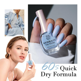 AZUREBEAUTY Celestial Blue Nail Polish with brush applicator