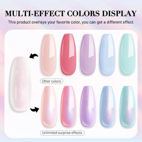 AZUREBEAUTY Chrome Quick Dry Nail Polish Pearl White bottle side view