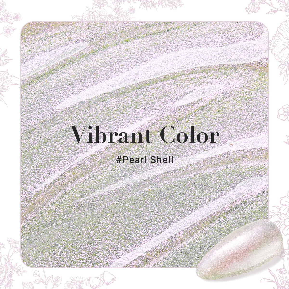 AZUREBEAUTY Chrome Quick Dry Nail Polish Pearl White packaging