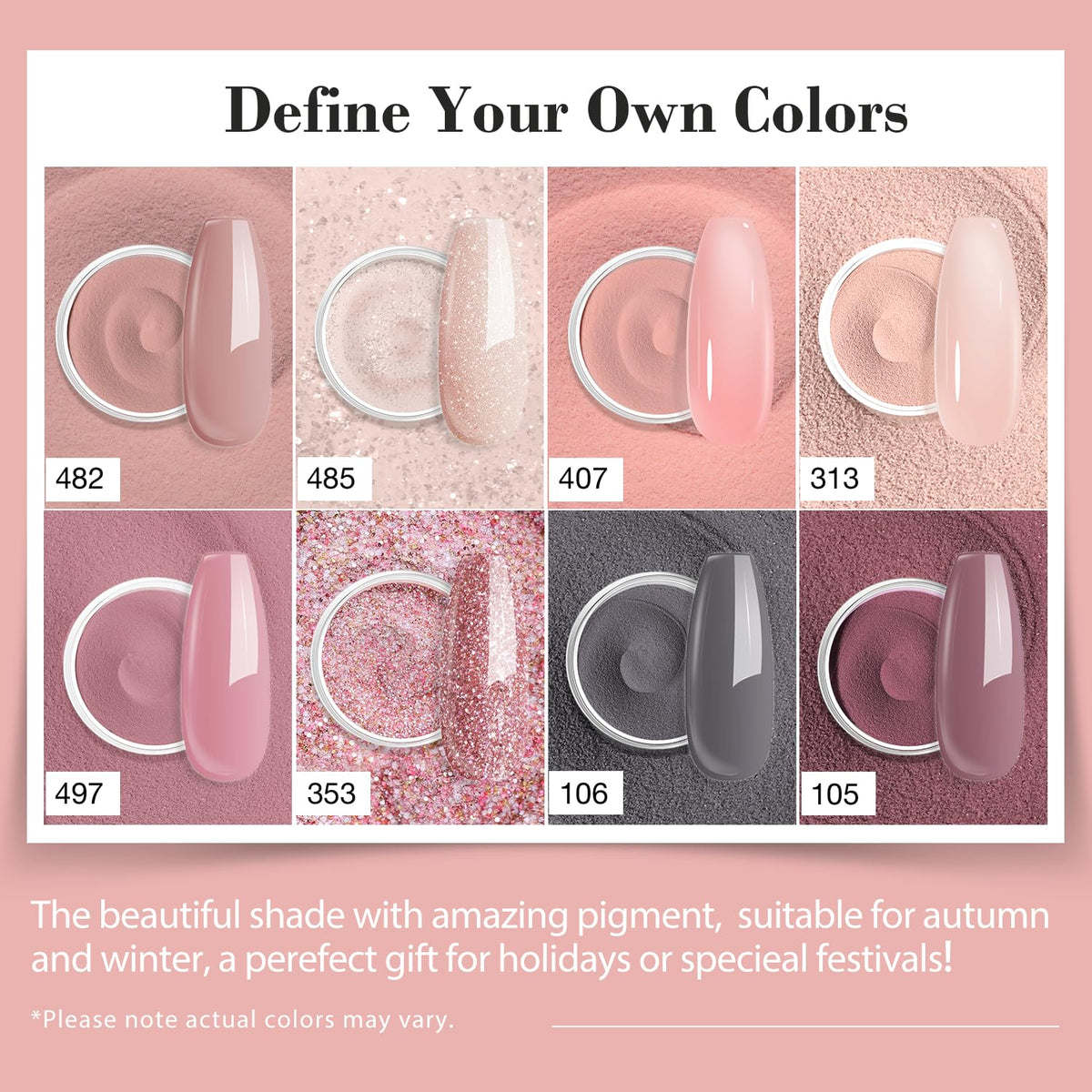 AZUREBEAUTY dip powder liquid set including base and top coats