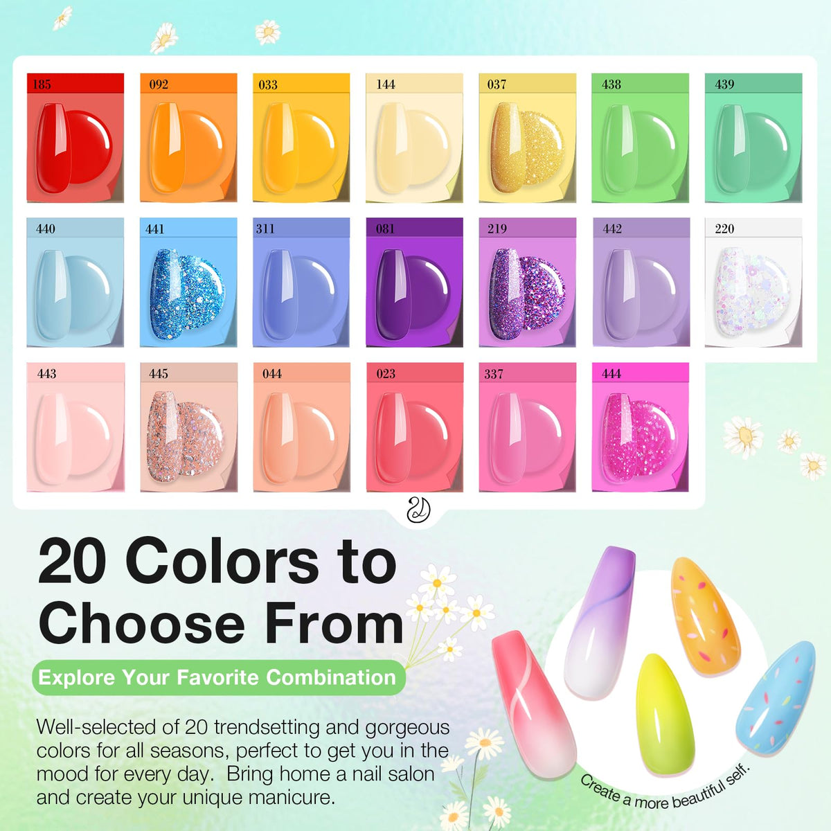 AZUREBEAUTY Dip Powder Nail Kit packaging front view