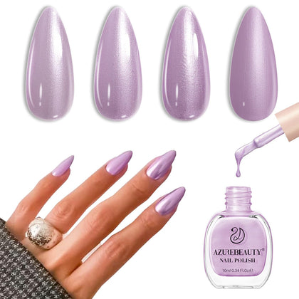 AZUREBEAUTY Dreamy Purple Nail Polish 10ml bottle front view