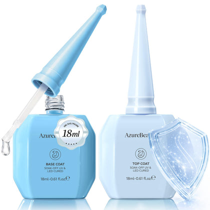 AZUREBEAUTY Gel Base and Top Coat Set 18ml front view