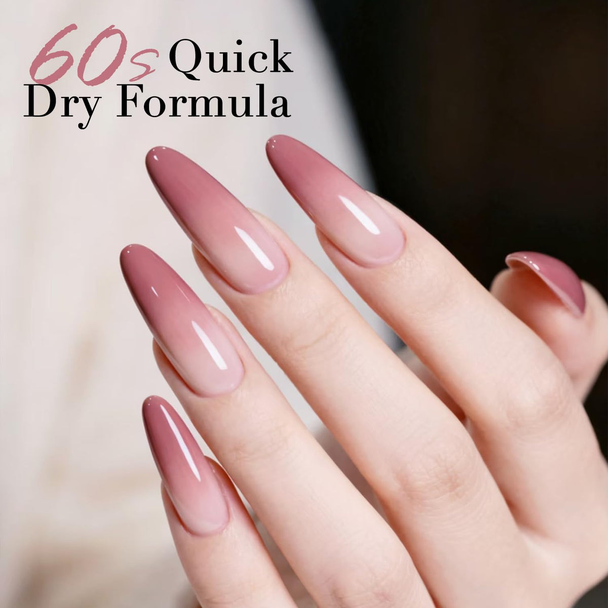 AZUREBEAUTY Hazy Rose Nail Polish bottle with cap