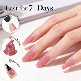 AZUREBEAUTY Hazy Rose Nail Polish with nail art tools