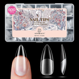 AZUREBEAUTY Medium Stiletto Nail Tips 600pcs front view