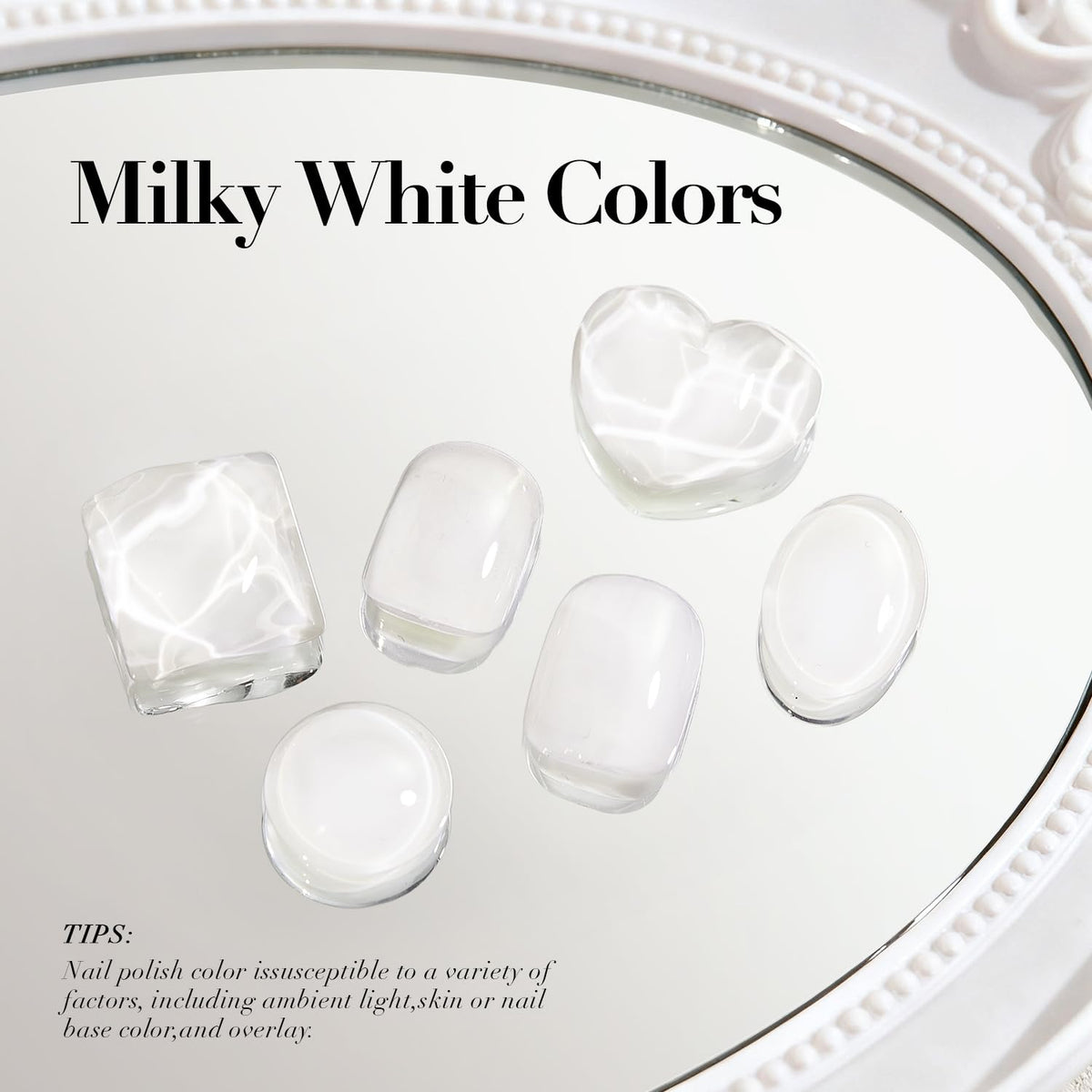 AZUREBEAUTY Milky White Nail Polish packaging