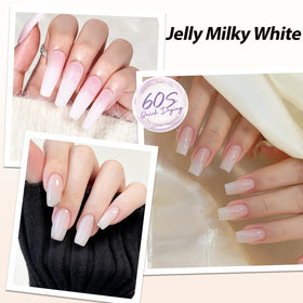 AZUREBEAUTY Milky White Nail Polish swatch on nails
