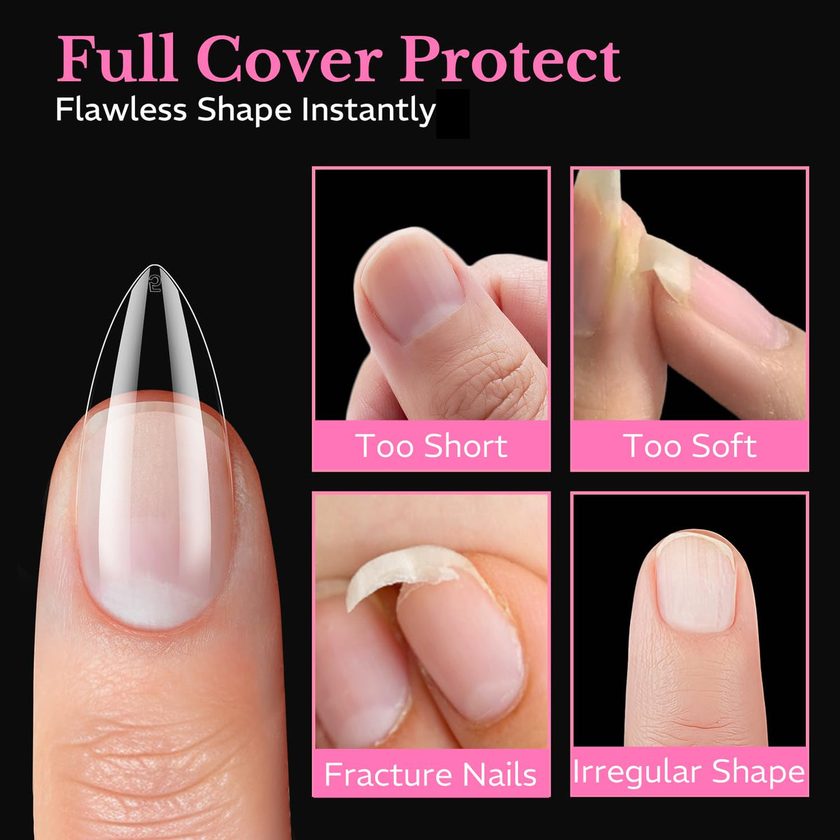 AZUREBEAUTY nail tips displayed on a nail art table