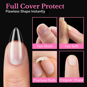 AZUREBEAUTY nail tips displayed on a nail art table