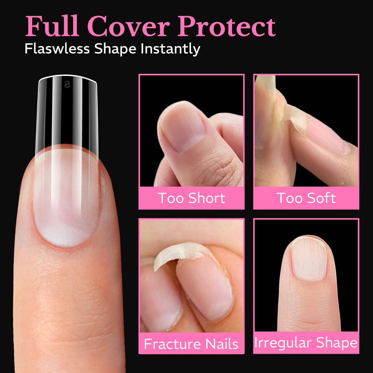 AZUREBEAUTY nail tips displayed on a nail art table