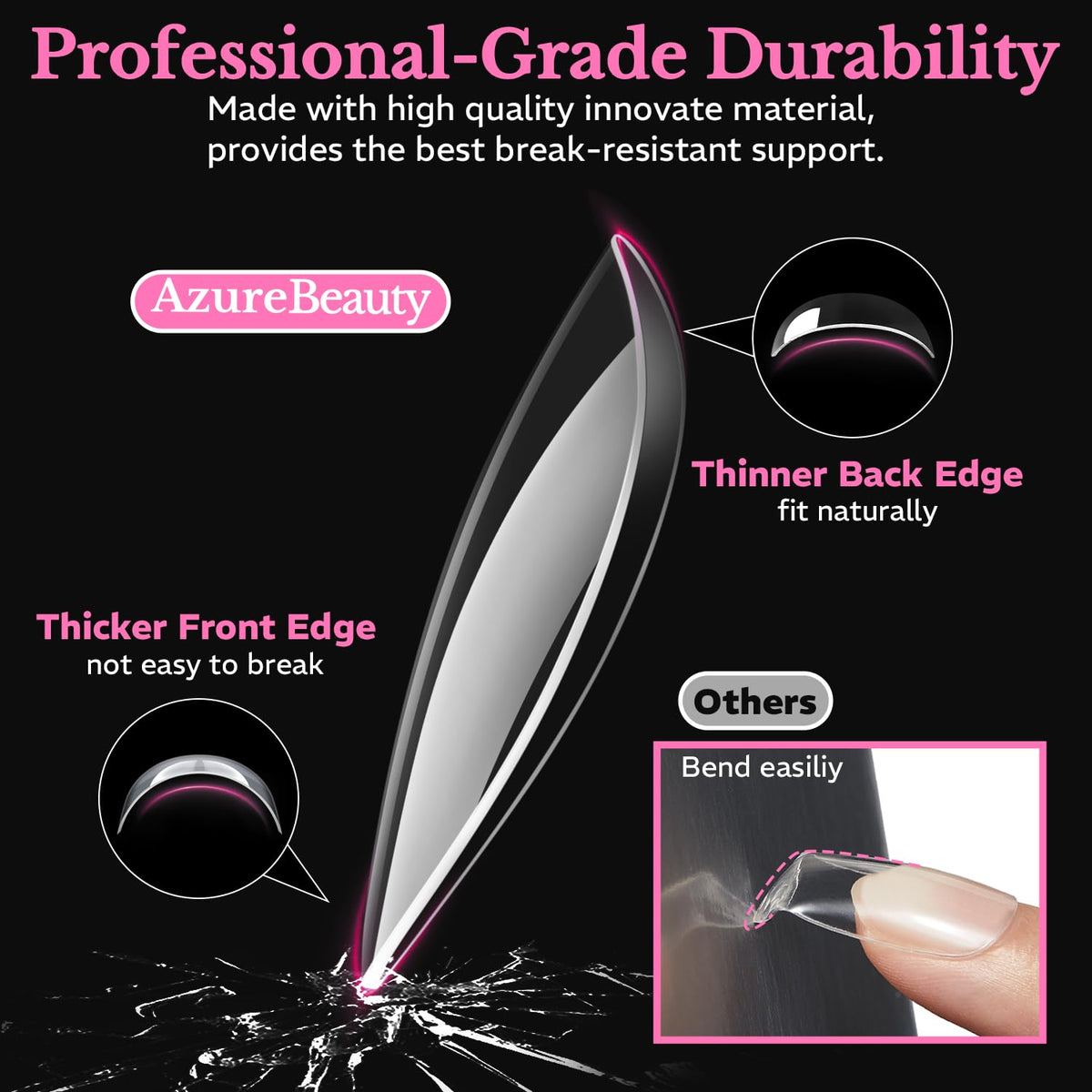 AZUREBEAUTY nail tips in packaging