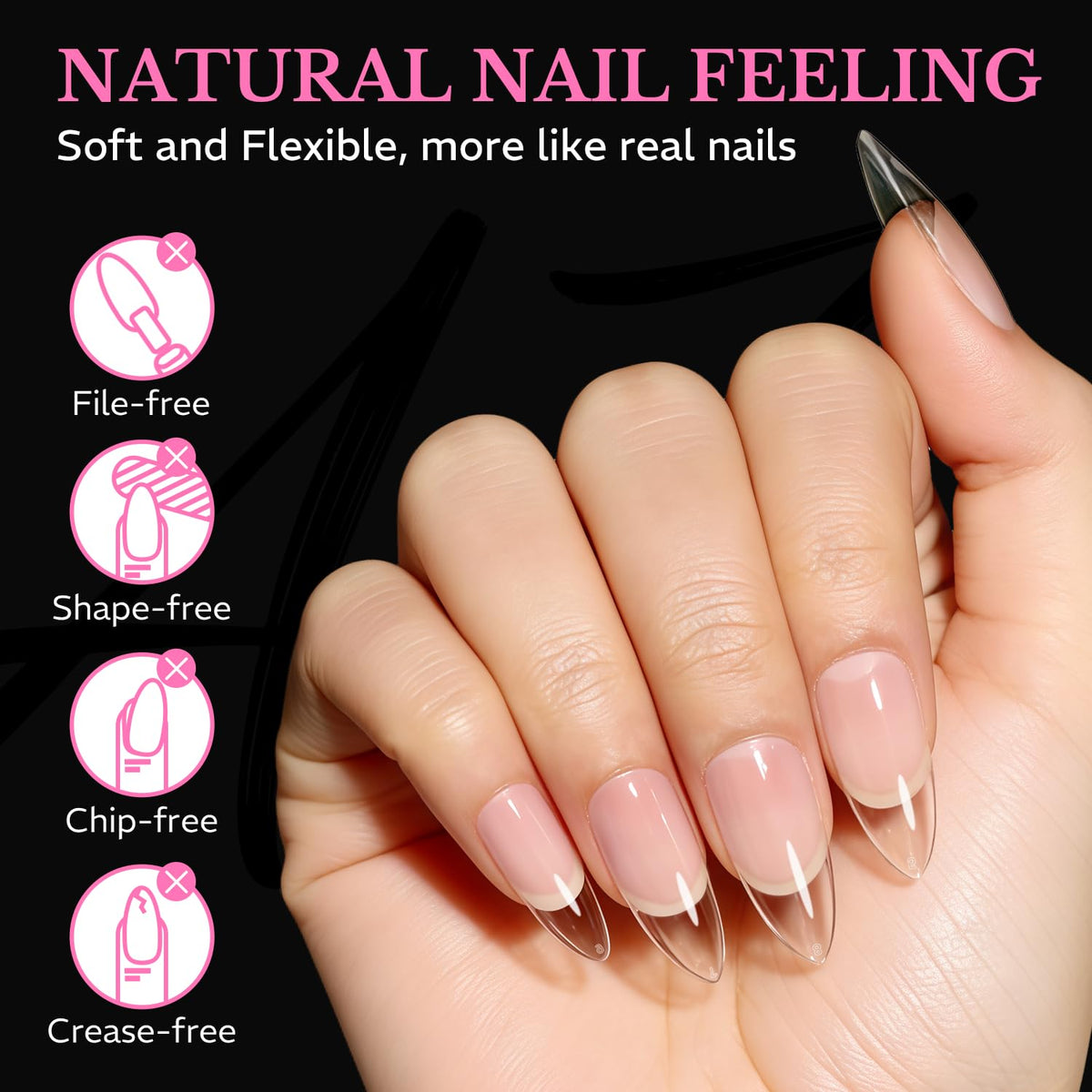 AZUREBEAUTY nail tips in various sizes and shapes