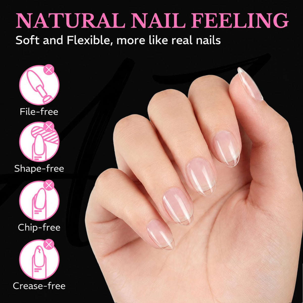 AZUREBEAUTY nail tips in various sizes displayed