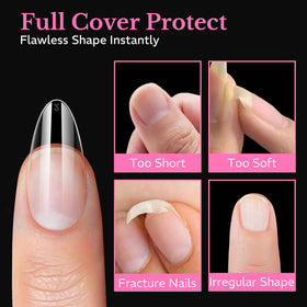 AZUREBEAUTY nail tips on a nail art display