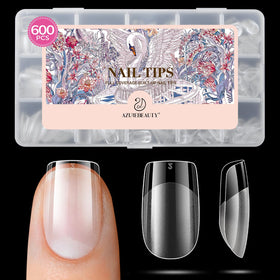 AZUREBEAUTY nail tips ready for application on natural nails