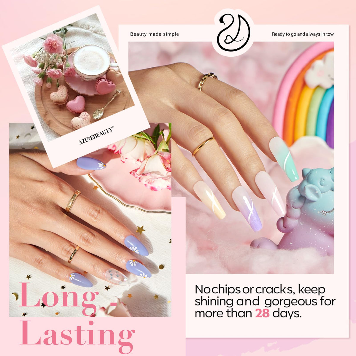 AZUREBEAUTY nail tools including brushes and file