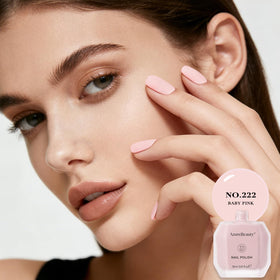 AZUREBEAUTY Pink Nail Polish swatch on nails