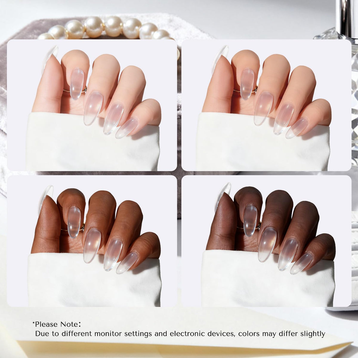AZUREBEAUTY Pro 60g Clear Dip Powder close-up