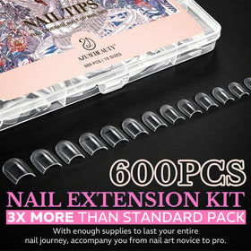 AZUREBEAUTY Short Square Nail Tips lifestyle scene
