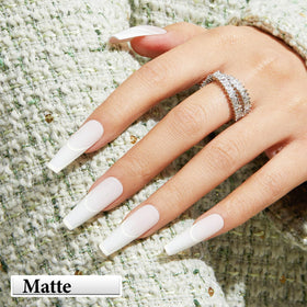 AZUREBEAUTY Warm White Nail Polish brush close-up