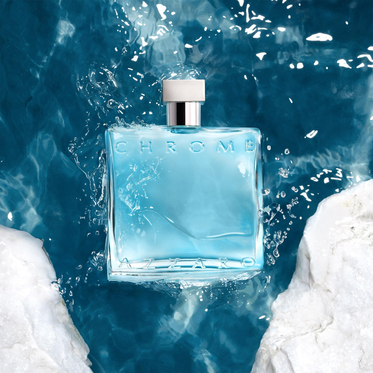 Azzaro Chrome Eau de Toilette on a wooden table
