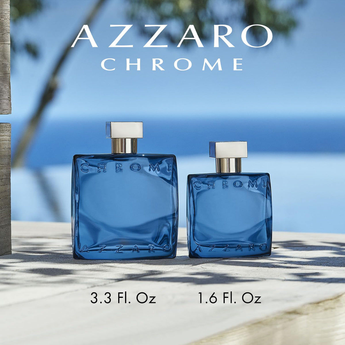 Azzaro Chrome Parfum bottle close-up highlighting the cap