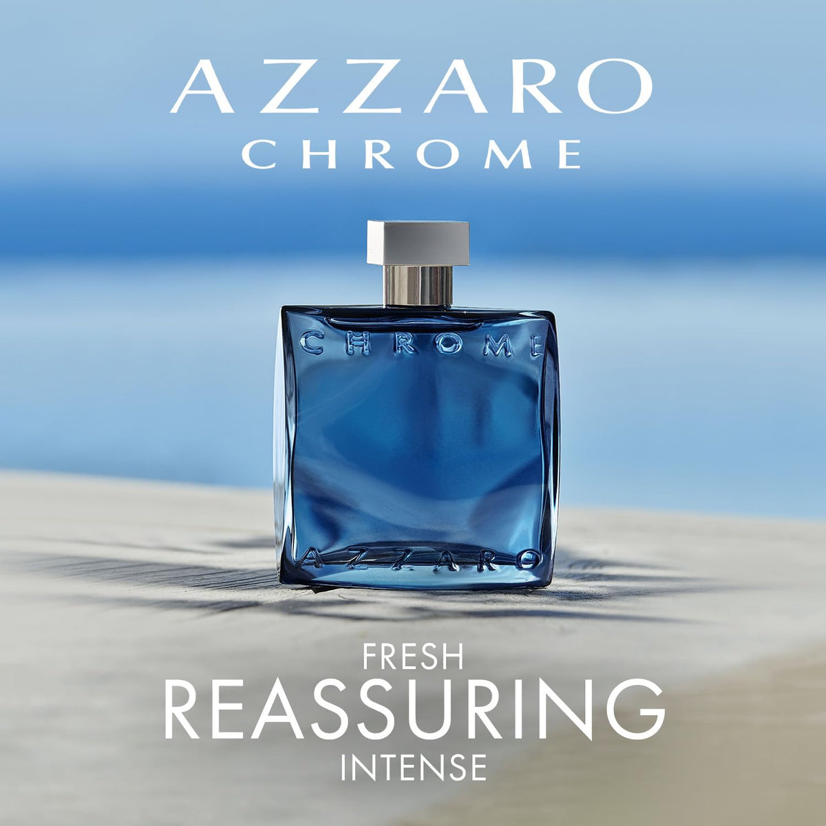 Azzaro Chrome Parfum bottle side view with elegant design